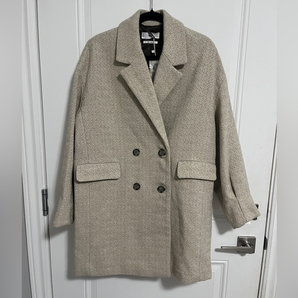 Mango Jackets & Blazers - NWT - Mango Women’s Double Breasted Wool Blended Coat - Size M